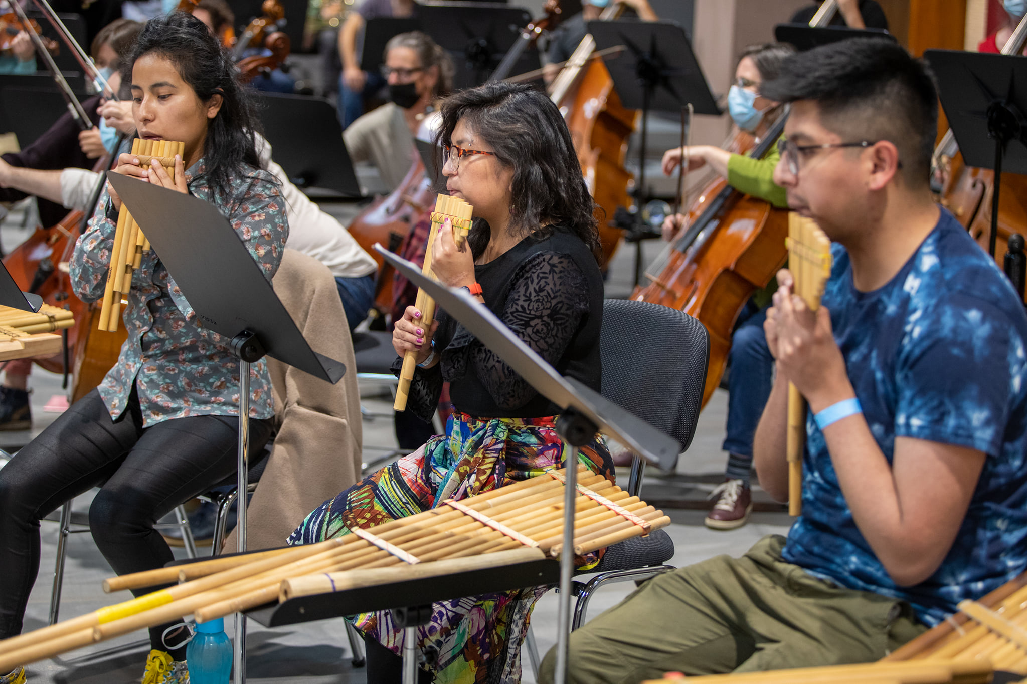 Proben im Klanglabor der Anden